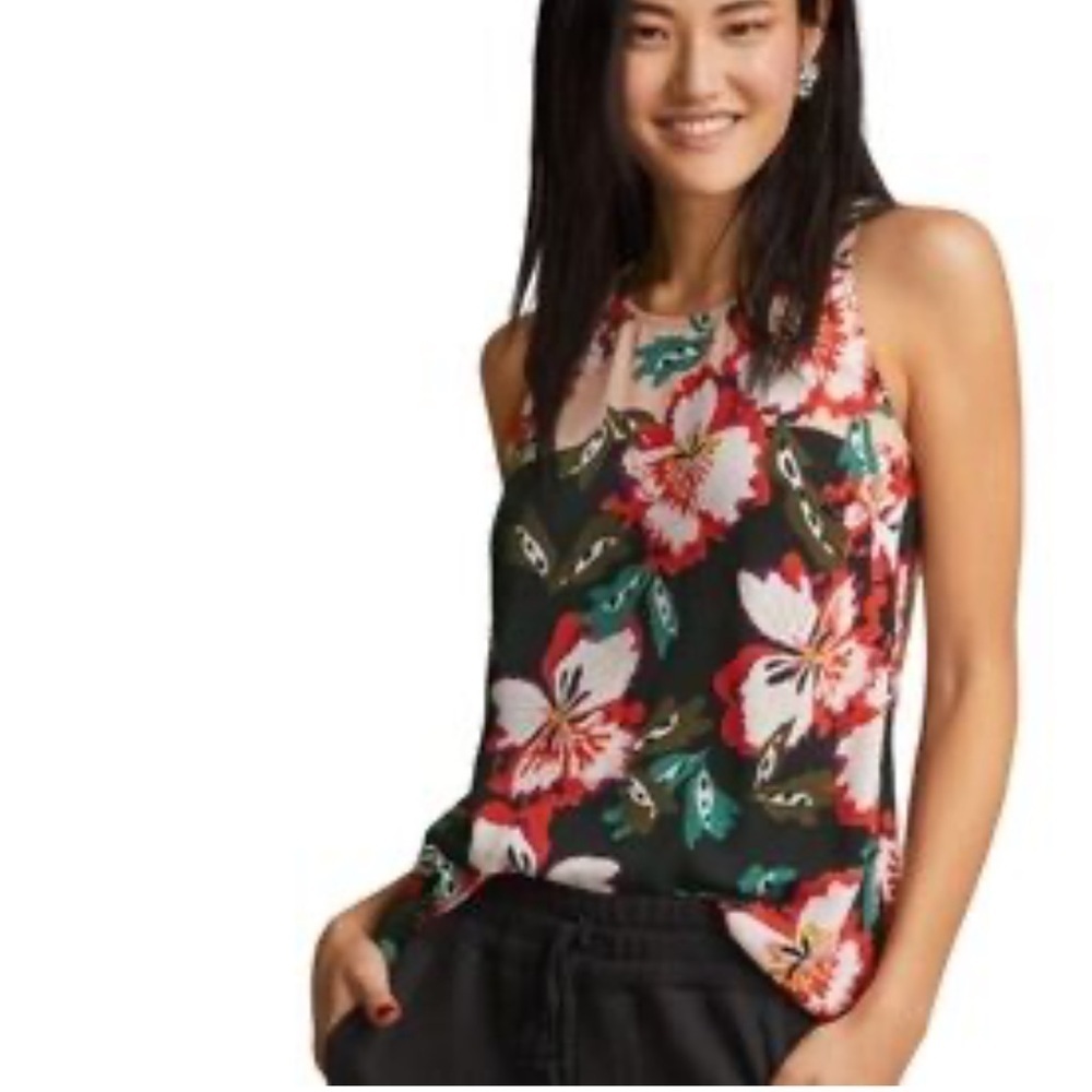 Cabi Hibiscus Floral Blouse – Size Medium